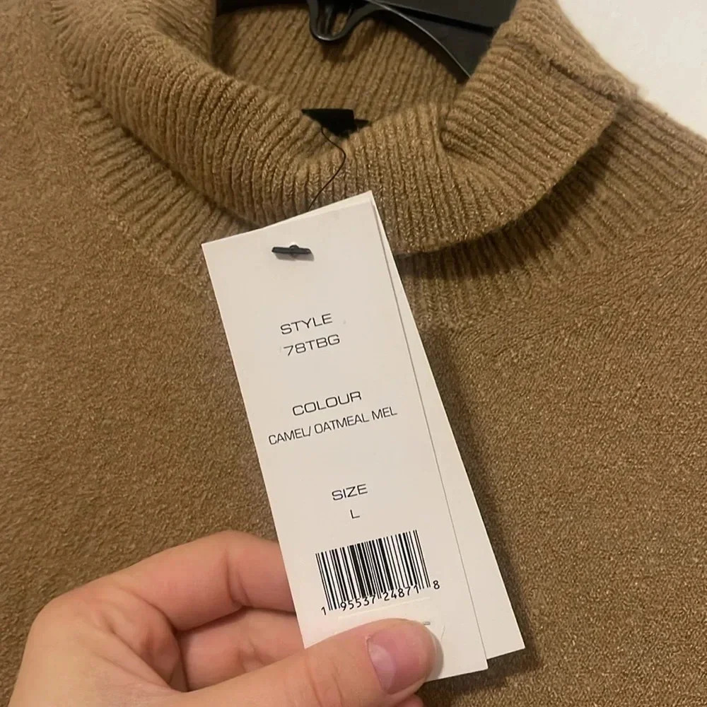 French Connection camel/ oatmeal Mel sweater NWT - Picture 4 of 10